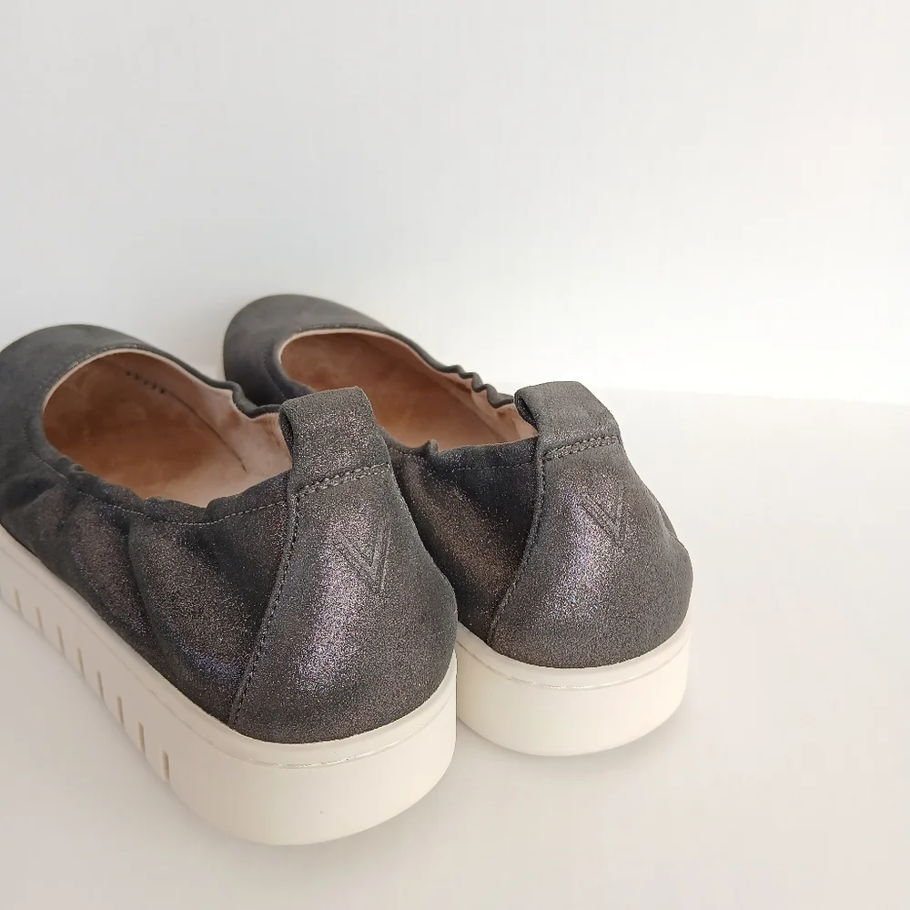 Vionic Uptown Ballet Flat Silver Size 9 - Picture 4 of 7